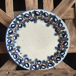 Polish Pottery Dinner Plate olives